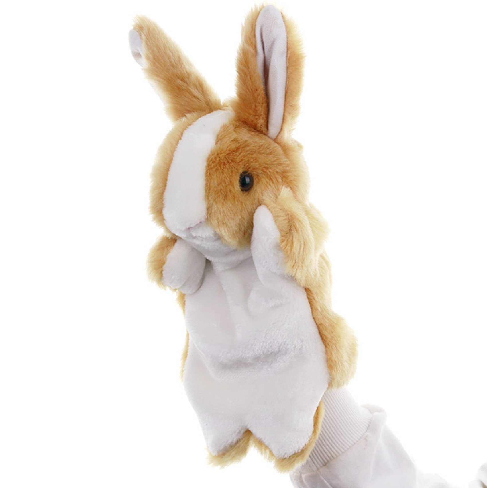 Bunny Hand Puppets Rabbit Plush Animals Toys for Kids Imaginative Pretend Play S