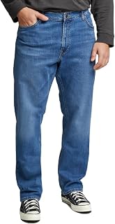 Lee - Men's Jeans - Regular Straight Cut - Daren Zip Fly - Very Dark Stone