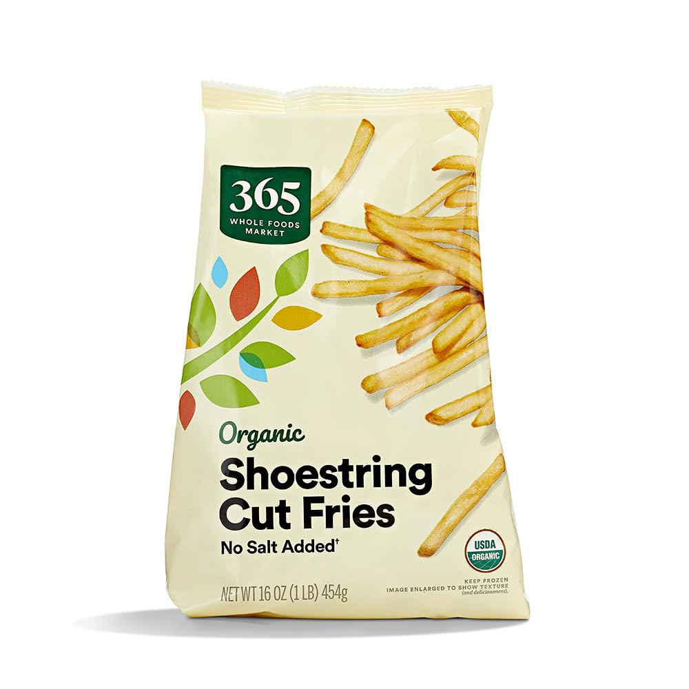 365 by Whole Foods Market, Organic Shoestring French Fries No Salt Added, 16 Oun