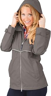 Charles River Apparel Women's New Englander Rain Jacket, Waterproof Windproof Shell with Heat-Sealed Seams