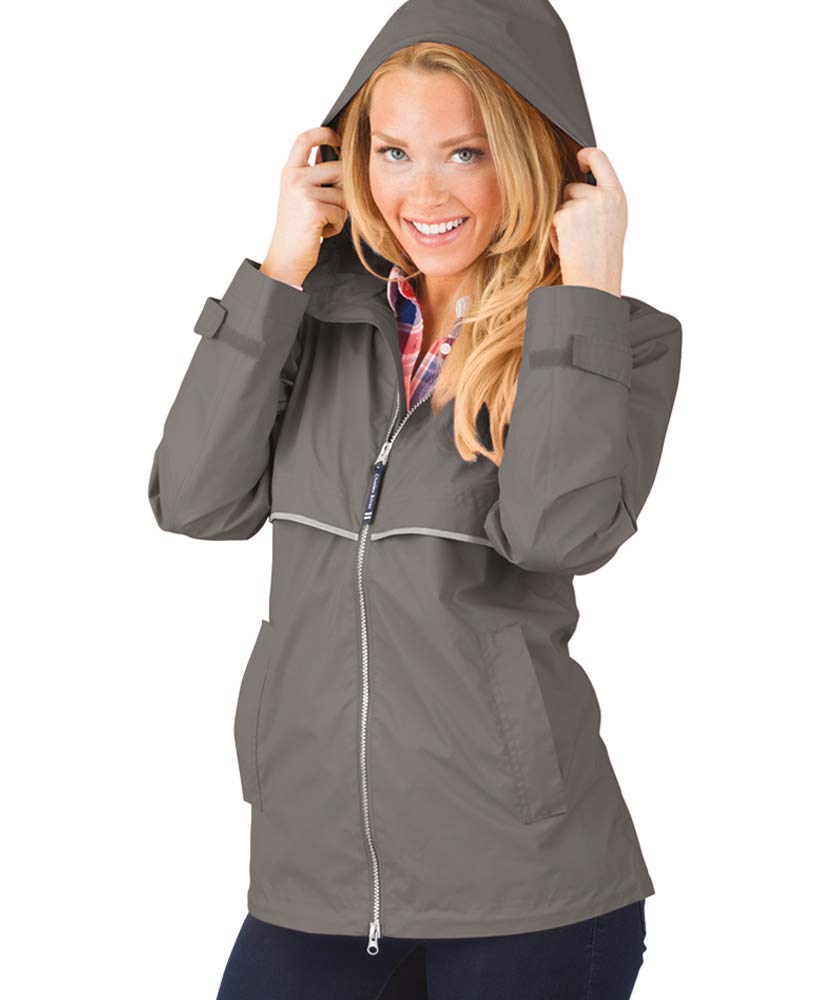 Charles River Apparel Women's New Englander Rain Jacket, Waterproof Windproof Sh
