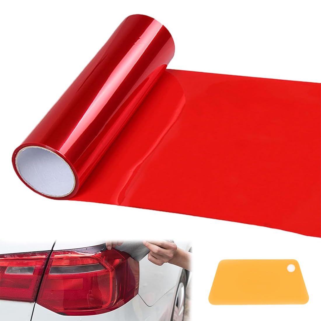 PYALXDN 1 Pcs Car HeadLight Tint Film 12 X 48inch,Cuttable&Stretchability Car He