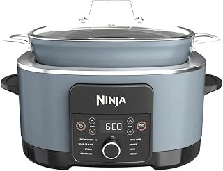 Ninja Foodi PossibleCooker PRO Plus with 11-in-1 Smart Cook System, Thermal Surround Technology, Powerful 1400-Watt Base, Oven safe up to 500º F - White (Renewed)