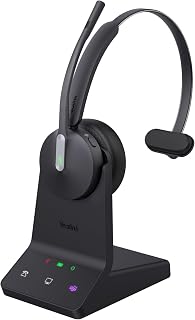 Yealink WH64 Mono DECT & Bluetooth Wireless Headset for PC Deskphone Mobile