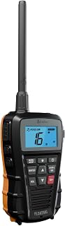 Cobra BlueBound 150 VHF Handheld Marine Radio, Black - 3-Watt, Floats | Long Range, NOAA Weather Alerts, International Functionality, IPX7 Waterproof, USB-C, Submersible, LCD Screen, Belt Clip