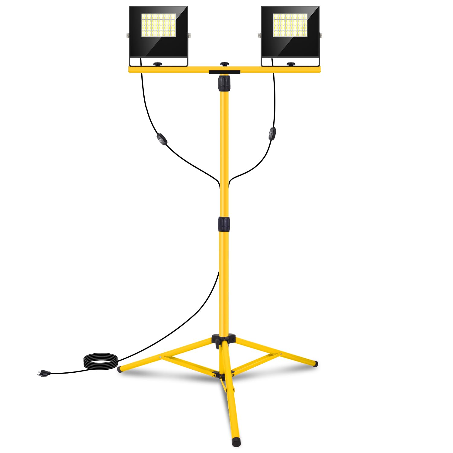 24000 Lumen Work Lights with Stand, 2 Adjustable Head LED Work Light with Adjust