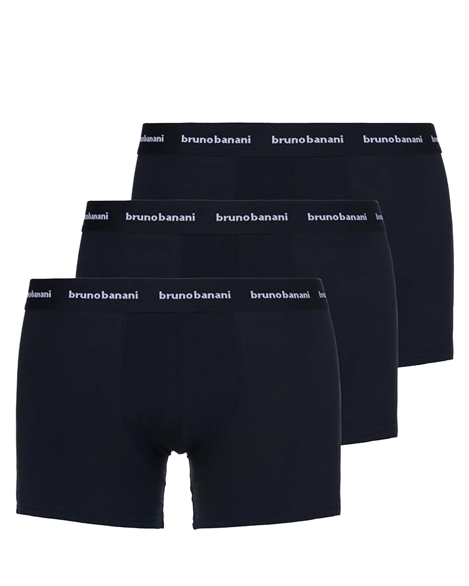 bruno banani Men's Lusty Cotton Boxer Shorts without Fly - Pack of 3