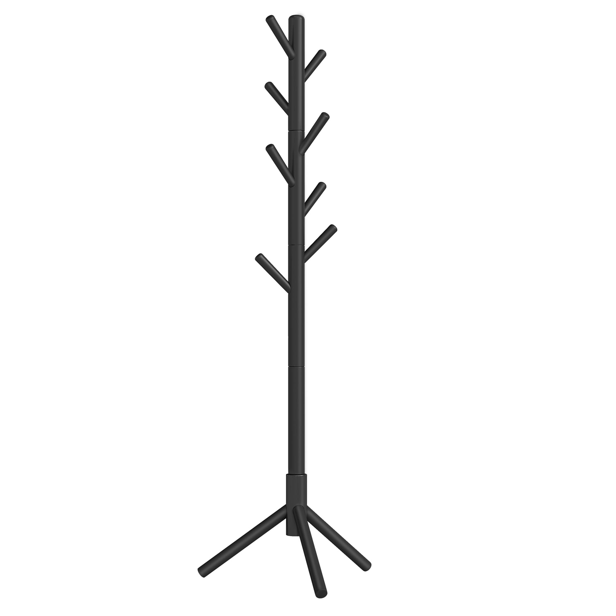 VASAGLE Solid Wood Coat Rack, Free Standing Tree-Shaped Coat Rack | With 8 Hooks