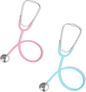 Phobby Kids Stethoscope Toy for 3 4 5 Years Old, 2 Pack | Toddler Doctor Kit, Real Working Stethoscope, Medical Pretend Play set, Role Play, Boys Girls Birthday Gift, Blue & Pink