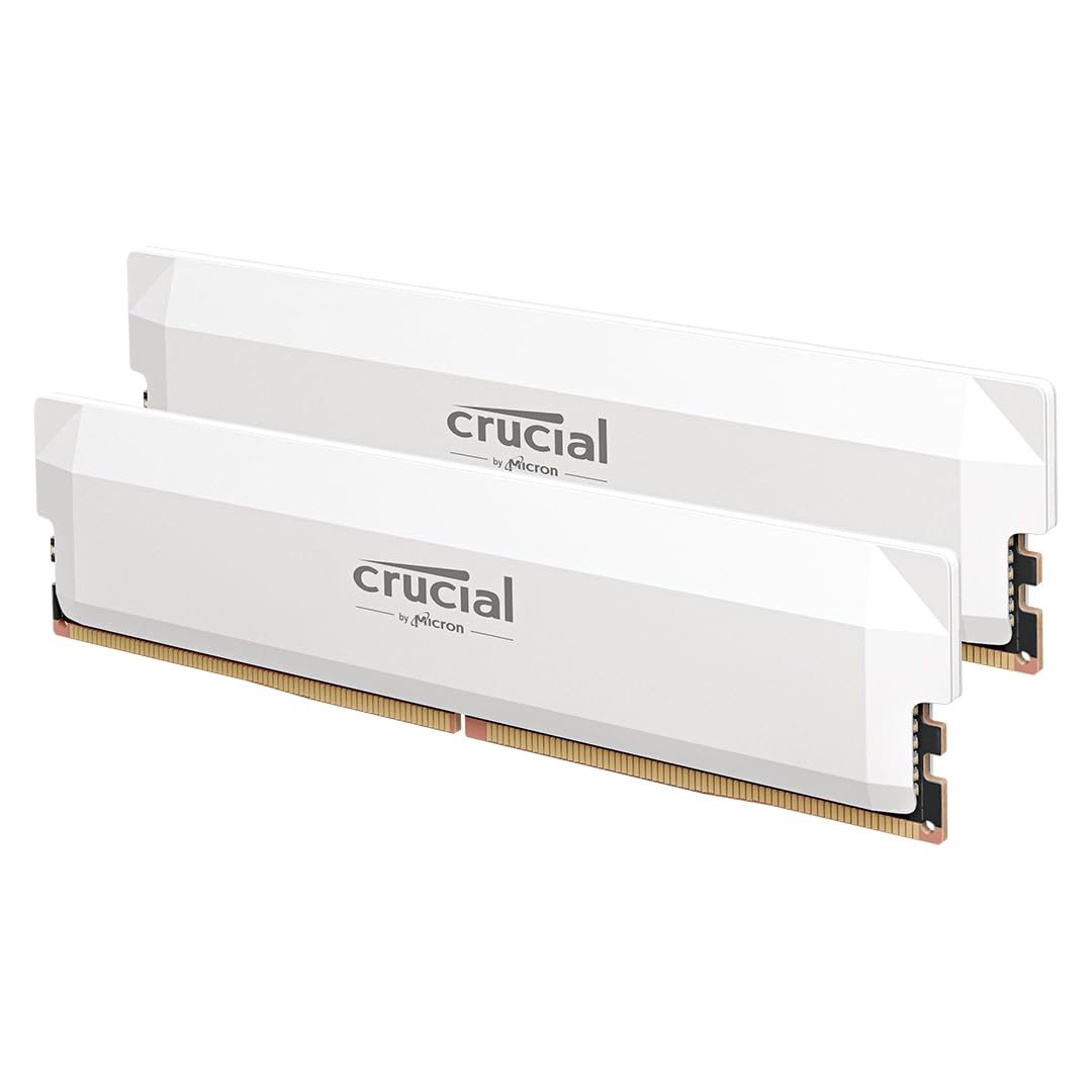 Crucial Pro DDR5 RAM 64GB Kit (2x32GB) 6000MHz CL40, Overclocking Gaming, Intel 