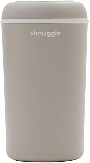 Shnuggle Eco-Touch Nappy Bin (Diaper Pail) | Eco-Friendly Nappy Disposal System | No Costly Refills – Use Any Bag | Dual-Seal Odour Lock | Easy-Clean, One-Hand Drop-and-Go Bin