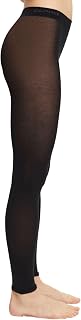 ESPRIT Women Cotton Breathable Leggings Cotton Elegant Thin Opaque Solid Color Belt Comfort No Pressure on Waist Perfect Fit Non Slip 1 Piece
