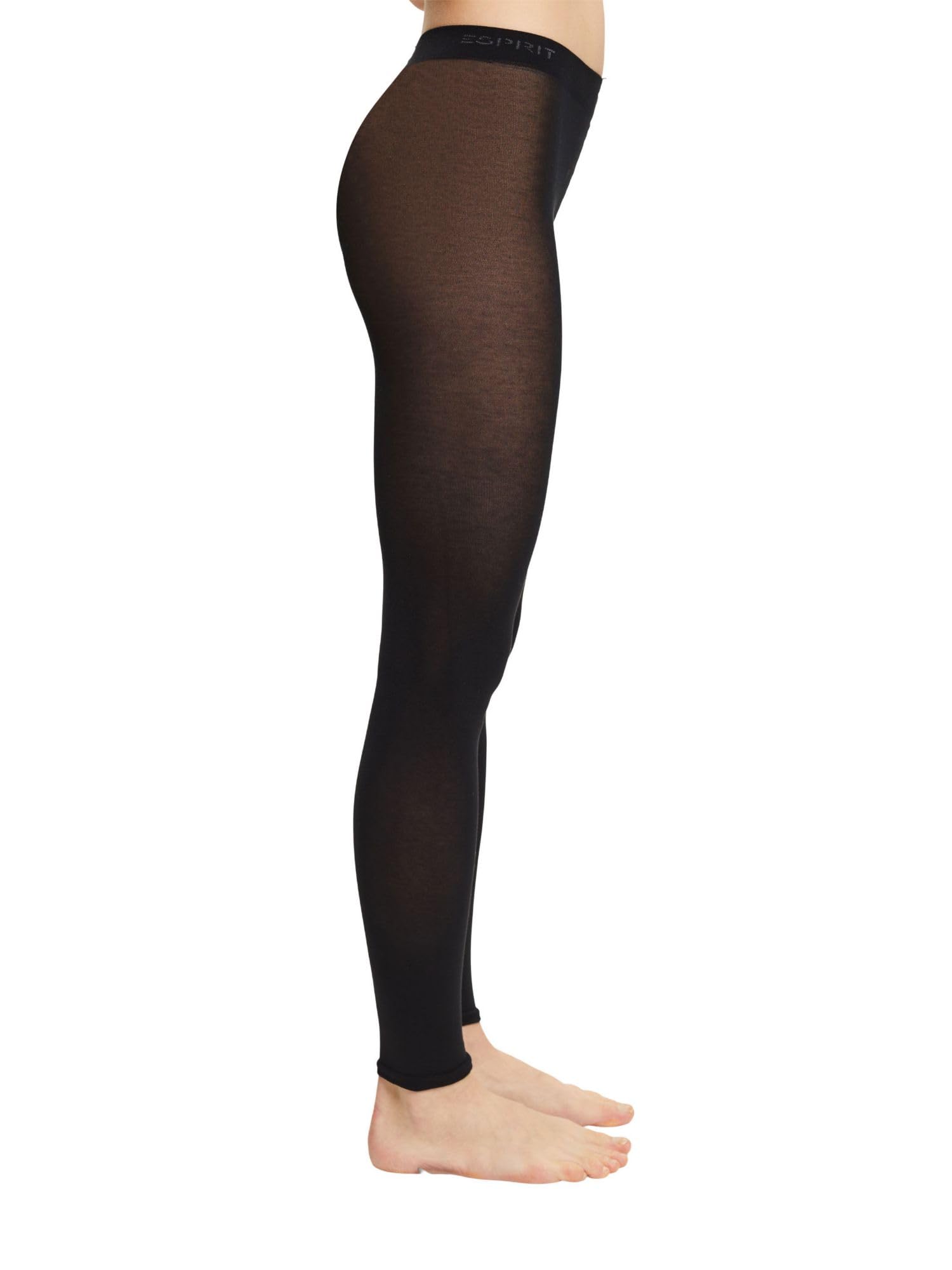 ESPRIT Women Cotton Breathable Leggings Cotton Elegant Thin Opaque Solid Color B