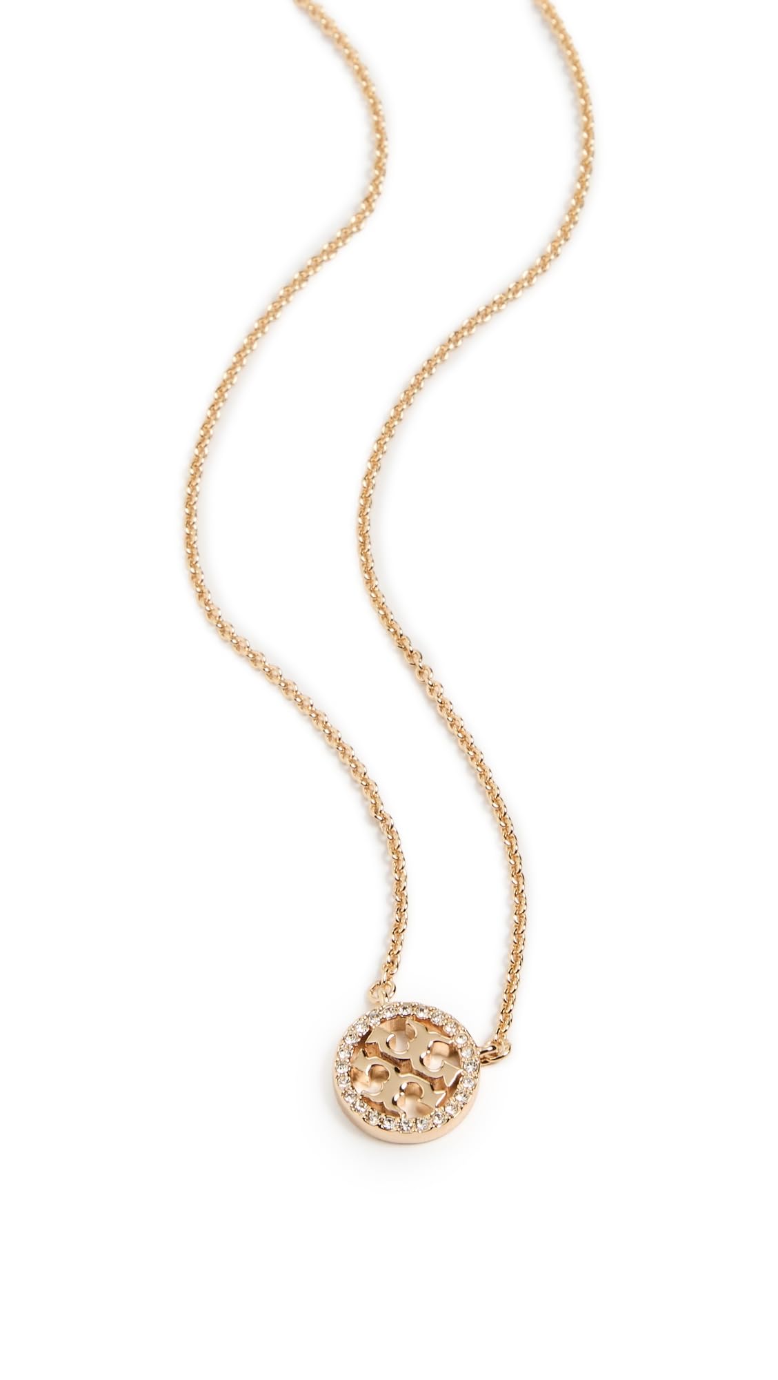 Tory Burch Women's Icon Pavé Pendant Necklace