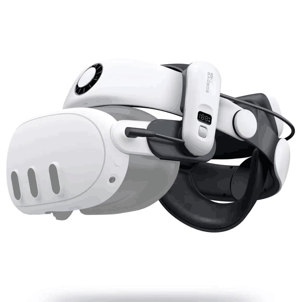BOBOVR S3 Pro Head Strap 10000mah Battery Halo Strap Compatible with Meta Quest 