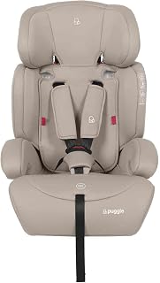 Puggle Maxi Gro Comfort Group 1/2/3 Car Seat & Booster Seat (Cashmere) | Transforms from 5 Point Harness Car Seat to High Back Booster with Adjustable Headrest (9 Months–12 Years)