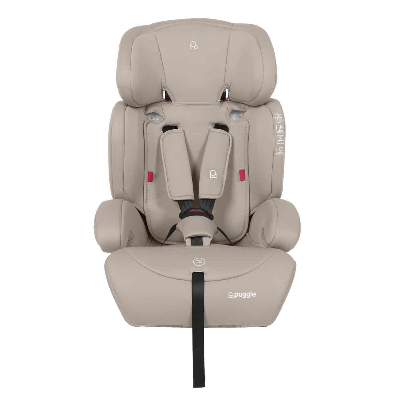 Puggle Maxi Gro Comfort Group 1/2/3 Car Seat & Booster Seat (Cashmere) | Transfo