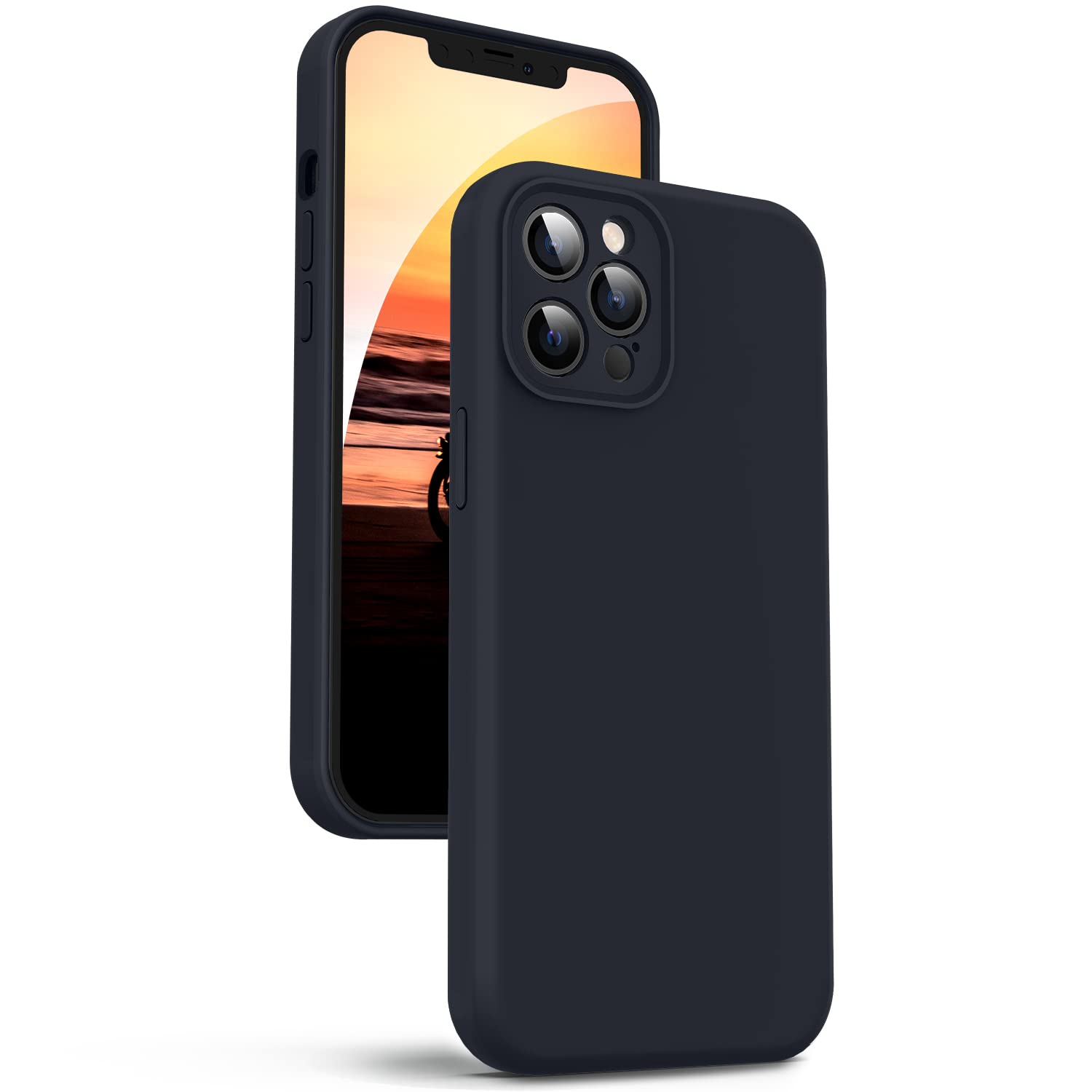 Supdeal Liquid Silicone Case for iPhone 12 Pro Max, [Camera Protection] [Anti Fi