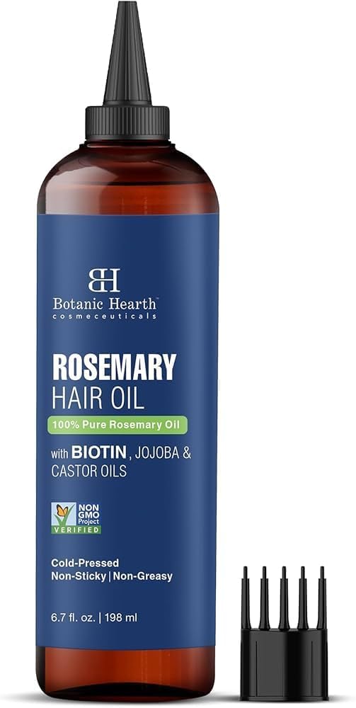 Botanic Hearth Rosemary Hair Growth Oil, 198 ml | For Thicker Hair| Scalp Treatm