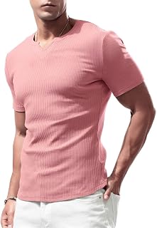 Lehmanlin Men's Slim Fit Athletic T-Shirt Polyester Casual Wear Soft Breathable Underwear
