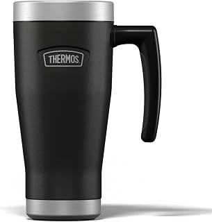 Thermos Icon Granite Black Travel Coffee Mug (470ml) 7h Hot | 22h Cold