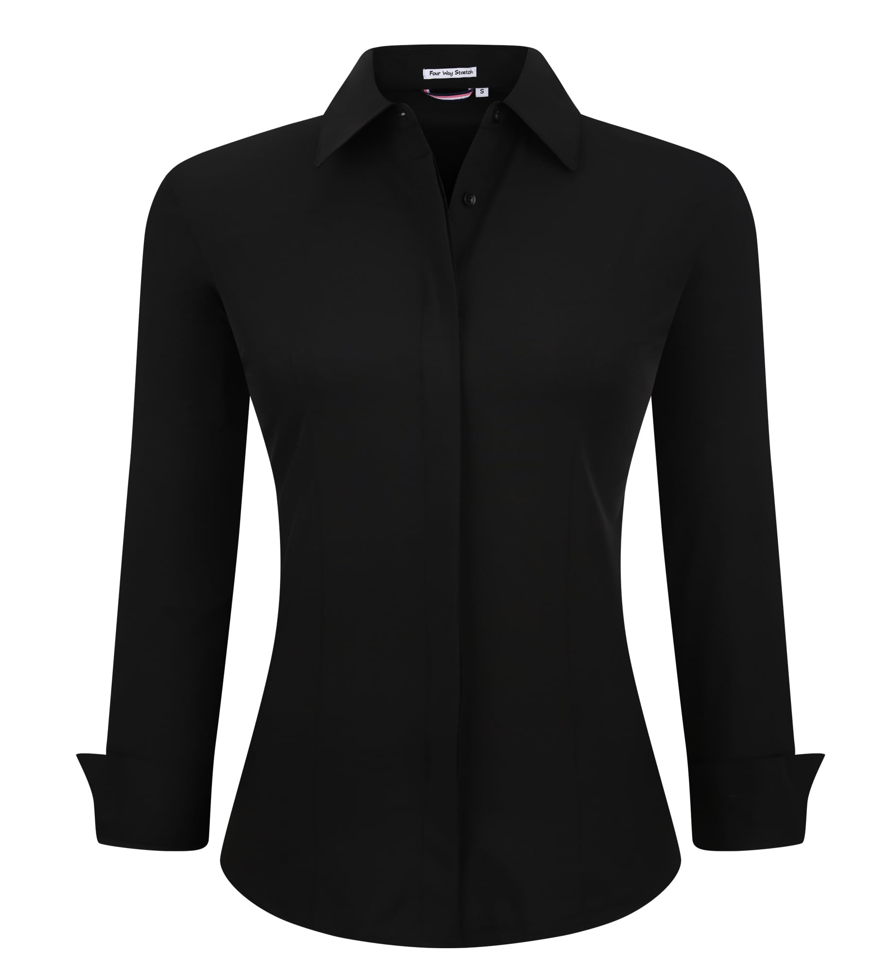 Alex Vando Womens Dress Shirts Regular Fit Long Sleeve Stretch Work Shirt
