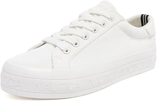 Nautica Women Fashion Sneaker Lace-Up Tennis Casual Shoes for Ladies