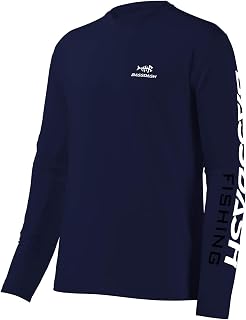 Bassdash Fishing T-Shirt Fishing Long Sleeve Water UPF 50+ Shirt Rash Guard Fishing Clothing UV Sun Protection