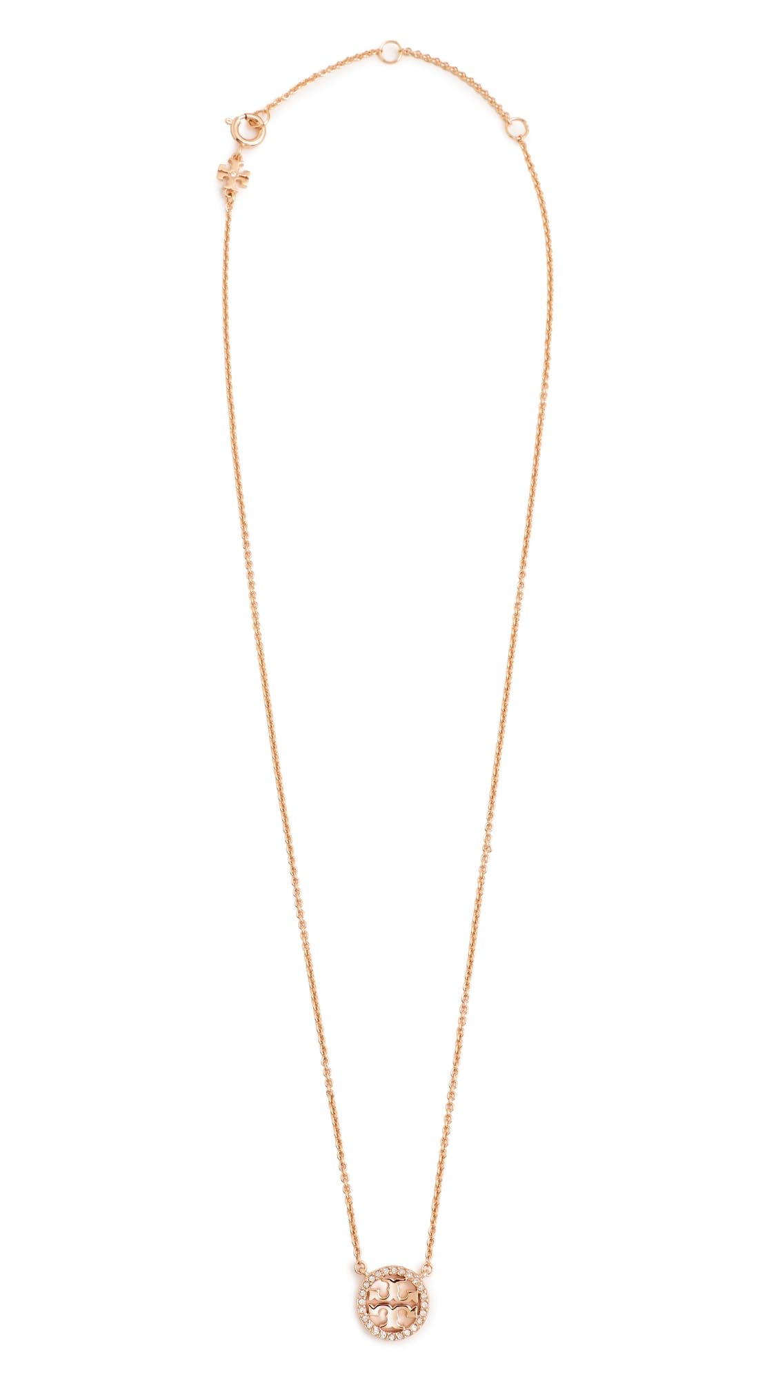 Tory Burch Women's Icon Pave Pendant Necklace