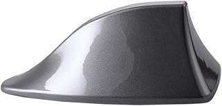 Shark Fin Antenna Cover for Car, Car Top Roof Aerial Base with Adhesive Tape Shark Fin Shape Cover Fits for Most Sedan, SUV, Van, Shark car Accessories Fashion Sense (Grey)
