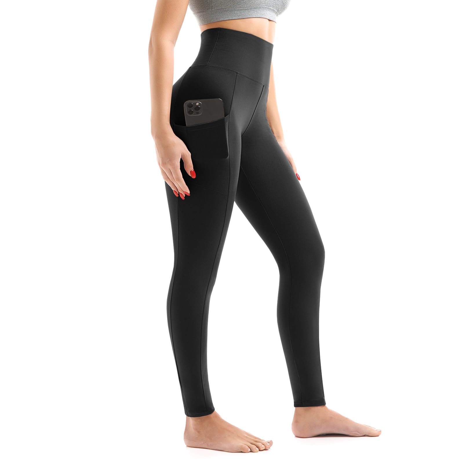 Walifrey Leggings with Pockets for Women | High Waisted, Buttery Soft, for Gym Y