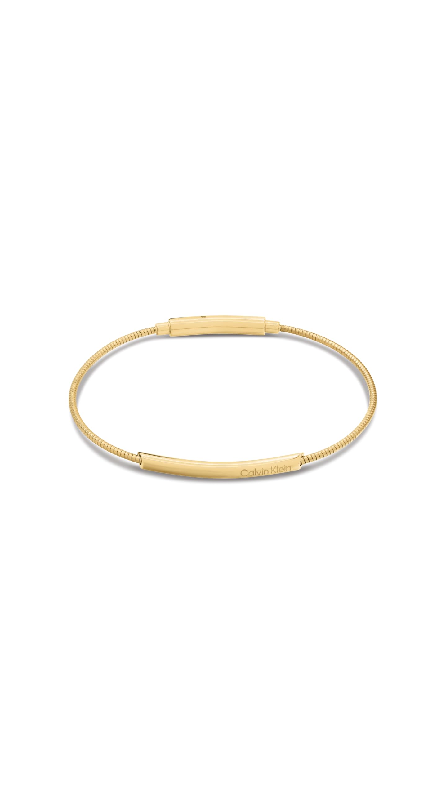 Calvin Klein Women's Polished Stainless Steel Gold Plated Bracelet