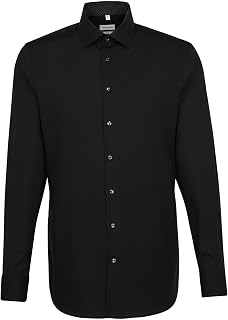Seidensticker men's business shirt - shaped fit - non-iron - Kent collar - long sleeve - 100% cotton