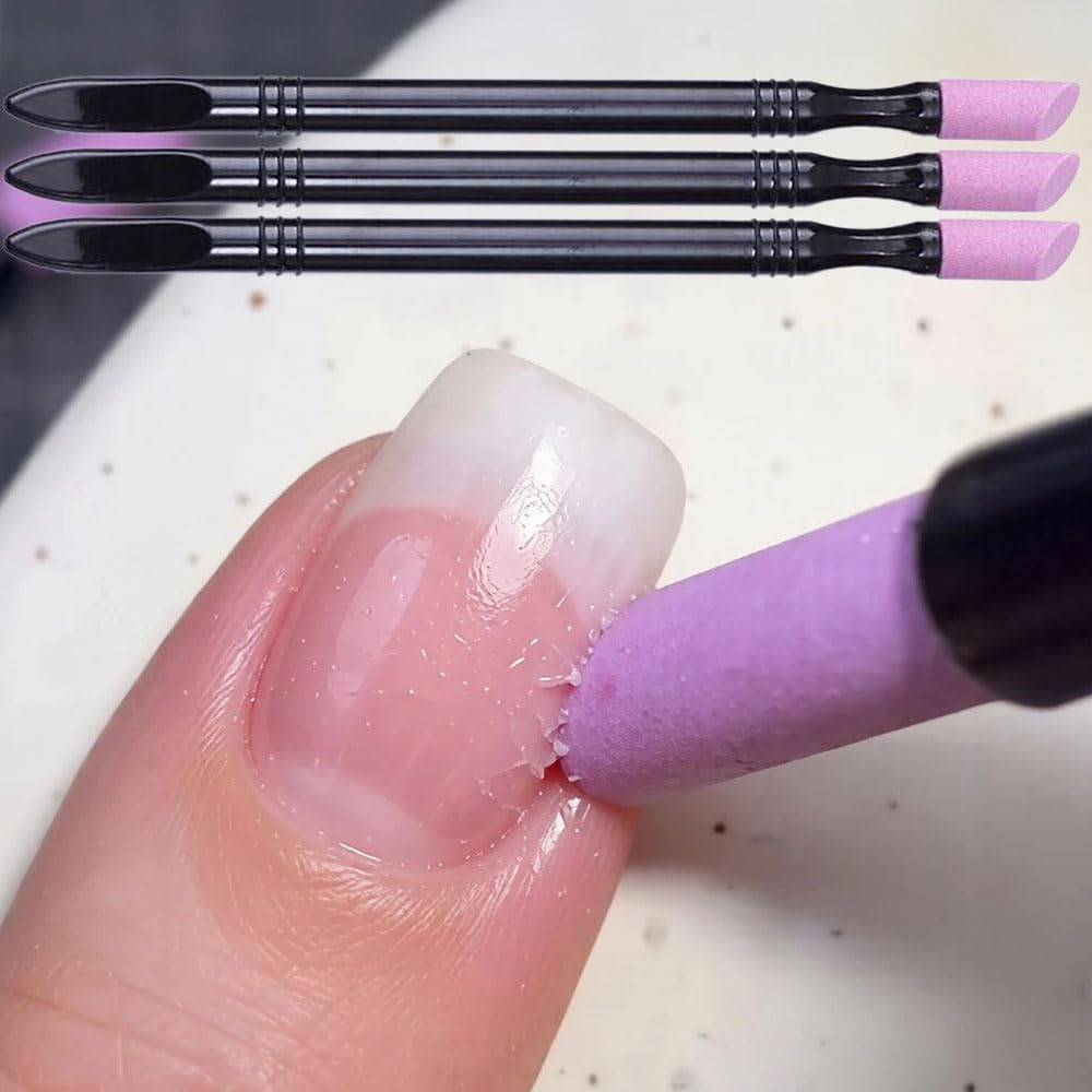 1-5 Pcs Portable Quartz Nail Polish Pen Nail File Dead Skin Remover Nail Art Too