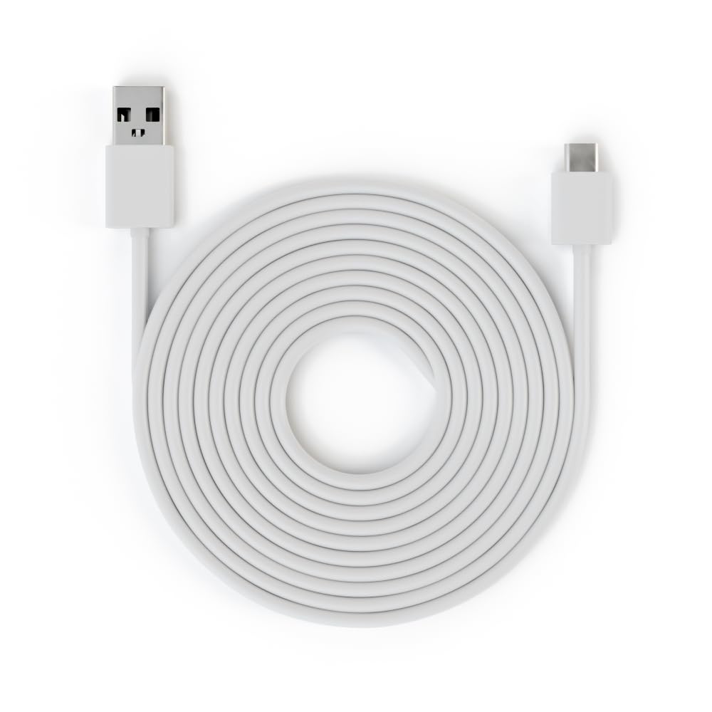 Blink Three-Meter Indoor Power Cable for Blink Mini 2 and 2K+, and Blink Arc (Wh