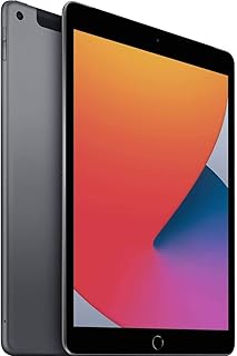 Apple iPad (10.2-inch, Wi-Fi + Cellular, 128GB) - Space Gray (Latest Model, 8th Generation) (Renewed)