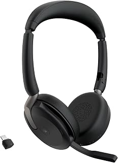 Jabra Evolve2 65 Flex Wireless Bluetooth Headphones, Black