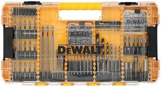 DEWALT Tough Grip 120-Piece Screwdriver Bit Set, 1/4-in Hex Shank, Impact Ready, Alloy Steel (DWAF120SETTG)