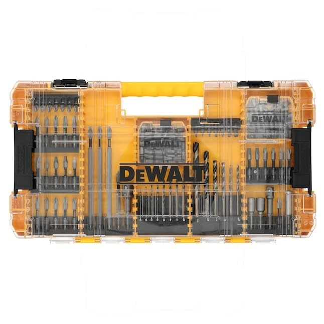 DEWALT Tough Grip 120-Piece Screwdriver Bit Set, 1/4-in Hex Shank, Impact Ready,