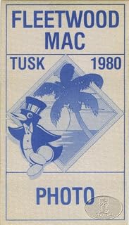 Fleetwood Mac 1980 Tusk Backstage Pass Photo Blue