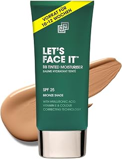 Shakeup Cosmetics Tinted Moisturiser for Men, SPF25, 24 Hour Moisturising, Mattifying, Easy to Use, Vegan Make-Up, 50 ml (Bronze, 50 ml)