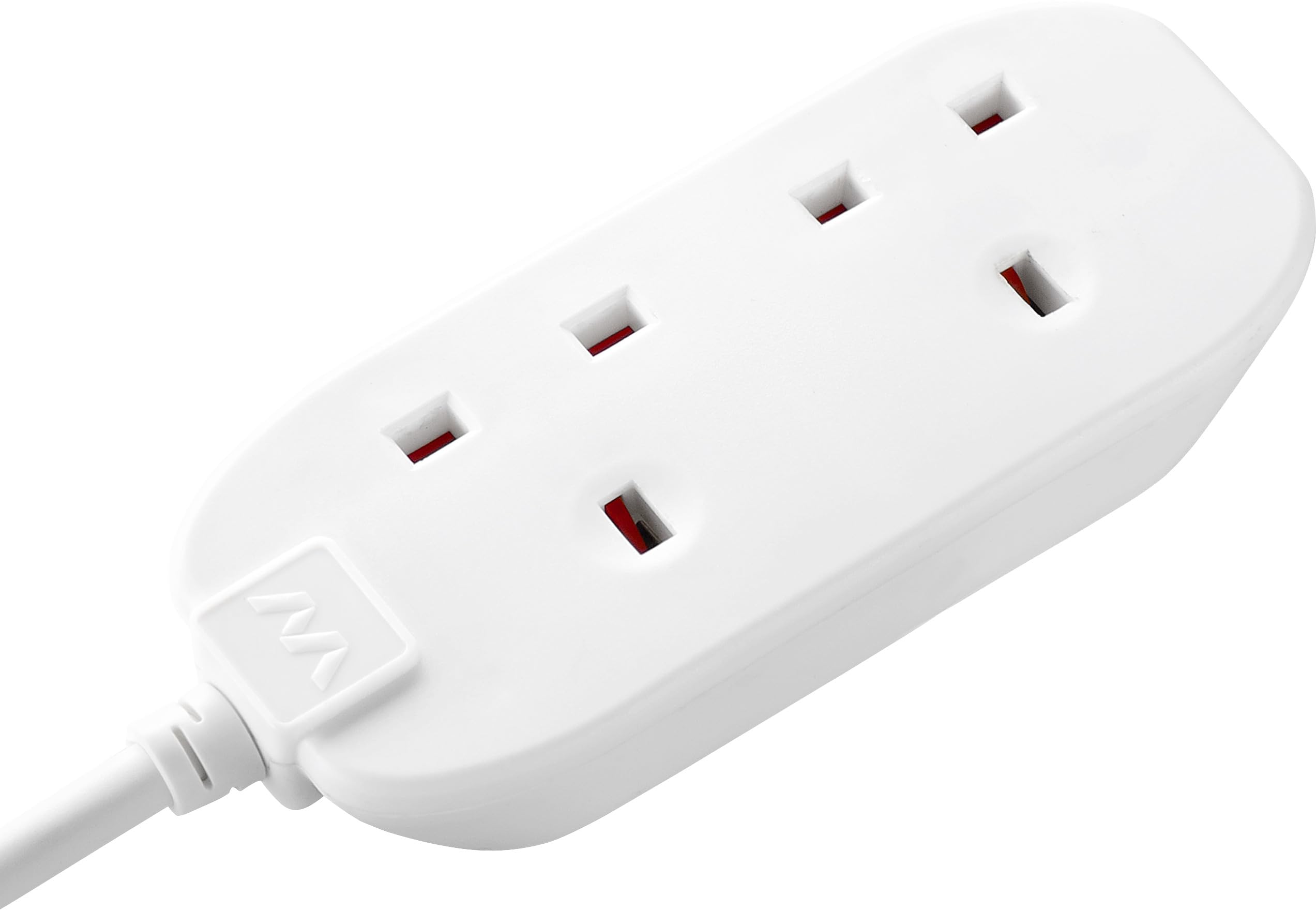 Masterplug Two Socket Double Extension Lead, 5 Metre Cable, Unswitched, 2-Way Pl