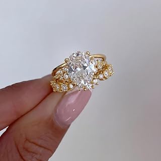 1 Set Elegant Three Cubic Zirconia Rings for Women Daily Life Dating Prom Decoration