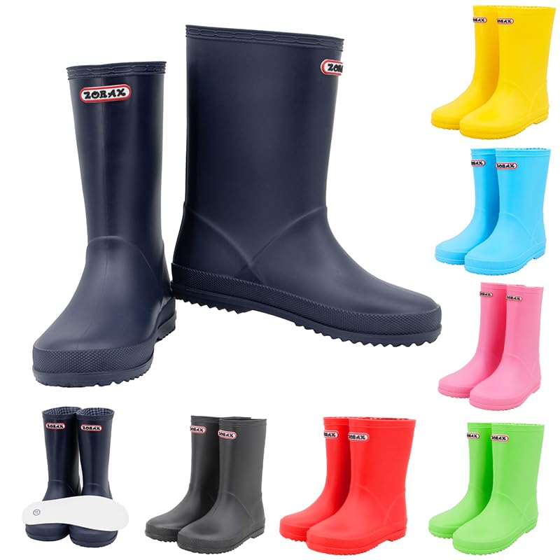 Zorax Kids Wellies Rain Boots Rain Shoes | Wellington Boots Girls Boys Waterproo