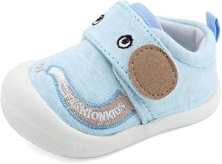 MASOCIO Baby Girl Boy First Steps Baby Shoes Rubber Sole Non-Slip