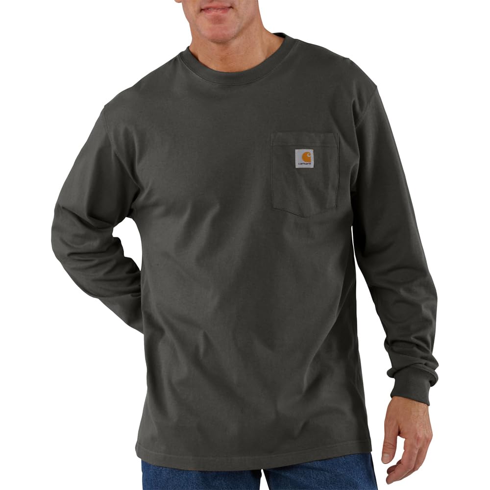 Carhartt Loose Fit Heavyweight Long-Sleeve Pocket Men's Sports T-Shirt (Pack of 1)