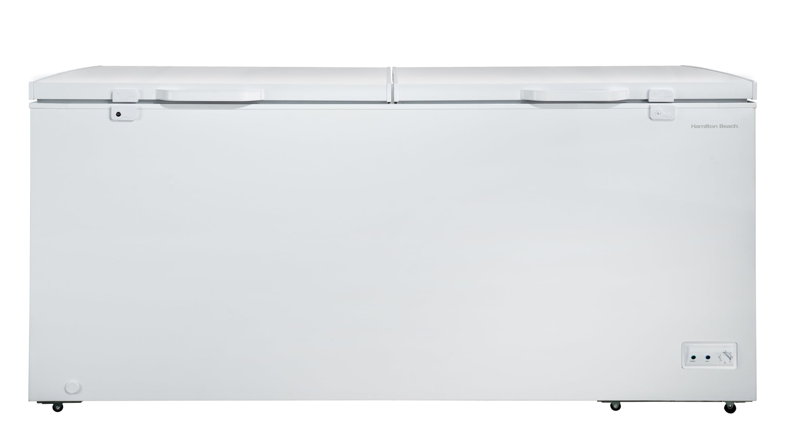 Hamilton Beach HBFRF2129 21 cu ft Double Door LID Garage-Ready Chest Freezer-Whi