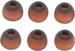 Memory Foam Silicone Ear Tips, Superior Sound Insulation 6 Pieces Replacement for 4.5mm-6mm Earbuds, Compatible with 98% Earbuds
