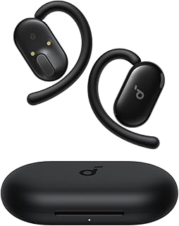 Soundcore Anker V20i, Open-Ear Wireless Headphone, Adjustable Ear Hooks | Ultra-Comfort, Snug Fit, Powerful Sound, Clear Calls, IP55, LED Lights, 36H Playtime, Bluetooth 5.4 Earbuds
