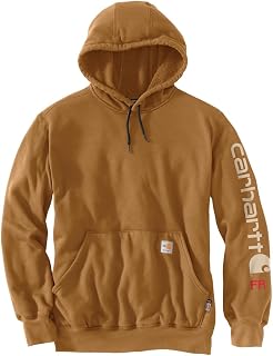 Carhartt Men's 104505 Flame-Resistant Force Midweight Sleeve Logo Hood